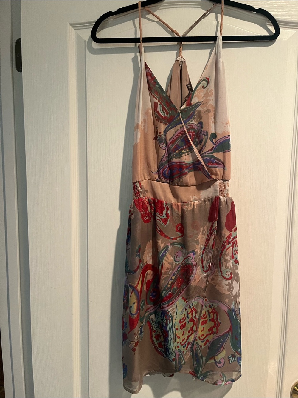 charlie jade Beige Multicolor Paisley Halter Dress - Picture 2 of 6